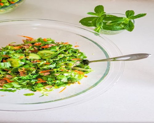 Fresh green salad healthy meal